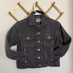 Old Navy Cropped Denim Jacket in Custom Light Charcoal Color